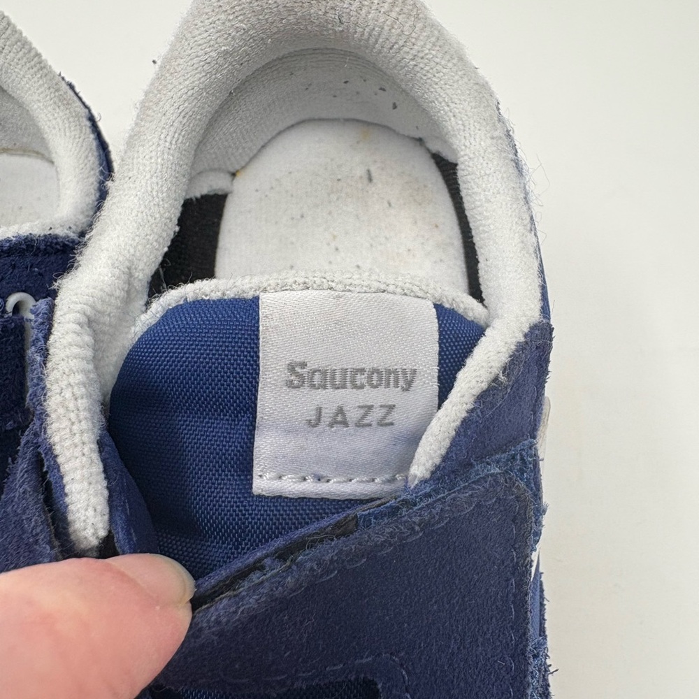 Saucony Unisex Toddler Originals Jazz Hook & Loop Sneakers Sz 8M Cobalt Blue - Picture 3 of 8
